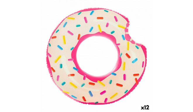 Täispuhutav ratas Intex Donut Roosa 107 x 99 x 23 cm (12 Ühikut)
