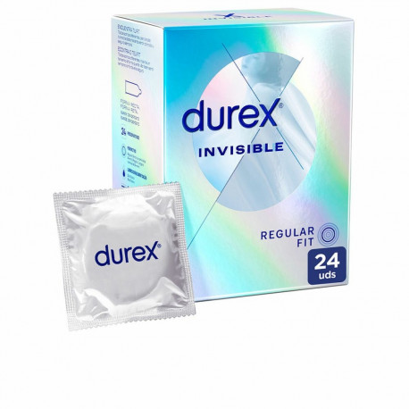 Prezervatīvi Invisible Ekstra Sensitivo Durex 24 gb.