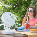 Lādējams Galda Ventilators ar LED Gaismu FanLed InnovaGoods Ø6,6'' 4000 mAh