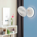 Lādējams Galda Ventilators ar LED Gaismu FanLed InnovaGoods Ø6,6'' 4000 mAh