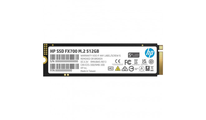 Cietais Disks HP FX700 512 GB SSD