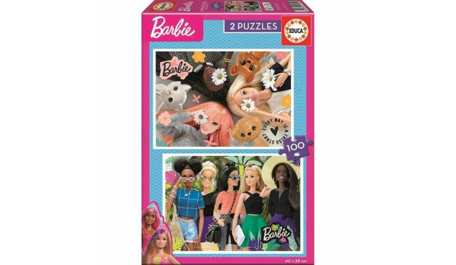 Набор из 2 пазлов Barbie 100 Предметы