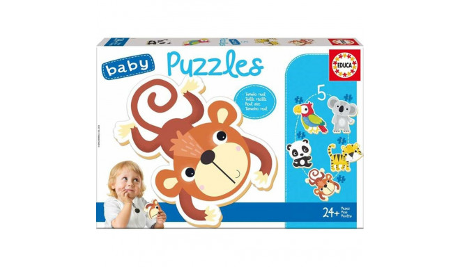 5-Puzzle Set Educa Children's animals