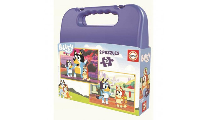2 Pusle Komplekt Bluey Portfell 20 Tükid, osad