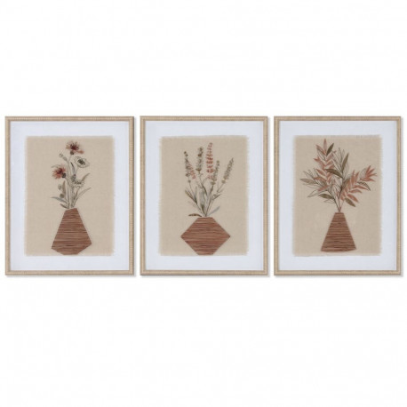 Maal Home ESPRIT Vaas Skandinaavia 42,5 x 3 x 52,5 cm (3 Ühikut)