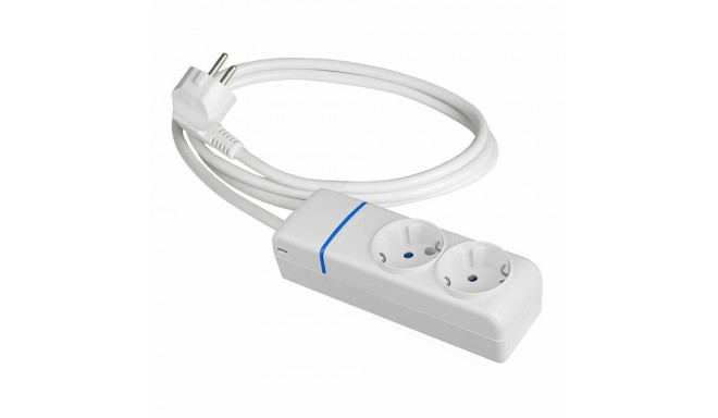 2-socket plugboard without power switch Solera 8012p 250 V 16 A 1,5 m (1,5 m)