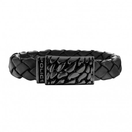 Men's Bracelet Police PJ25729BLB01S Leather 17 cm