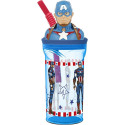 Kõrrega Klaasi Capitán América CZ11331 360 ml 3D Kõrrega Klaasi Capitán América CZ11331 360 ml 3D
