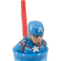 Kõrrega Klaasi Capitán América CZ11331 360 ml 3D Kõrrega Klaasi Capitán América CZ11331 360 ml 3D