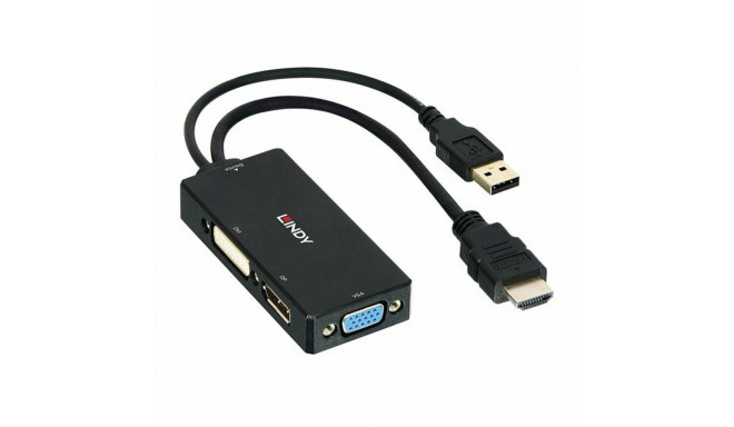 HDMI to DisplayPort adapter LINDY 38182 Black