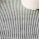 Table Runner Belum Waffle Light grey 45 x 140 cm