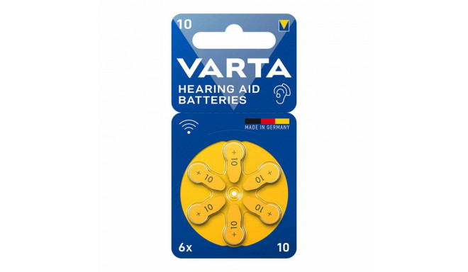 Akustiskās ierīces baterija Varta Hearing Aid 10 PR70 6 gb.