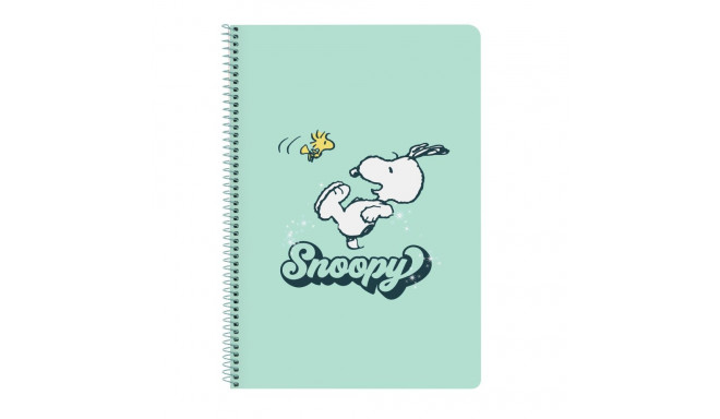 Piezīmju Grāmata Snoopy Groovy Zaļš A4 80 Loksnes