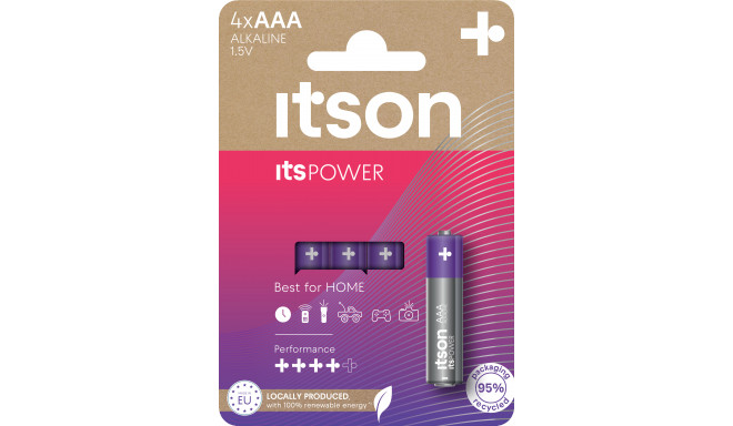 itson itsPOWER patarei Alkaline LR03IPO/4CP