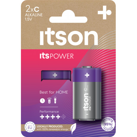itson itsPOWER patarei Alkaline LR14IPO/2CP