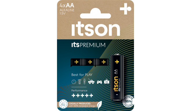 itson itsPREMIUM patarei Alkaline LR6IPR/4CP