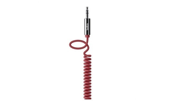 MIXIT Coiled Cable AUX 1.8m RED
