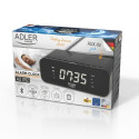 Clock-Radio Adler AD 1192b White Black