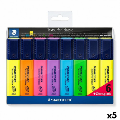 Pimeduses Helendavate Markerite Komplekt Staedtler Textsurfer Classic Mitmevärviline (5 Ühikut)