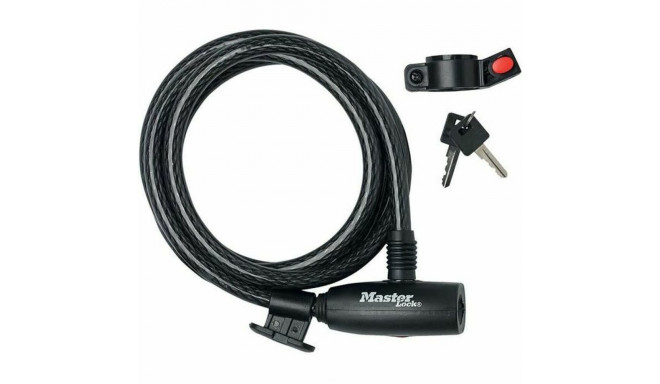 Cable with padlock Master Lock 8232EURDPRO Black