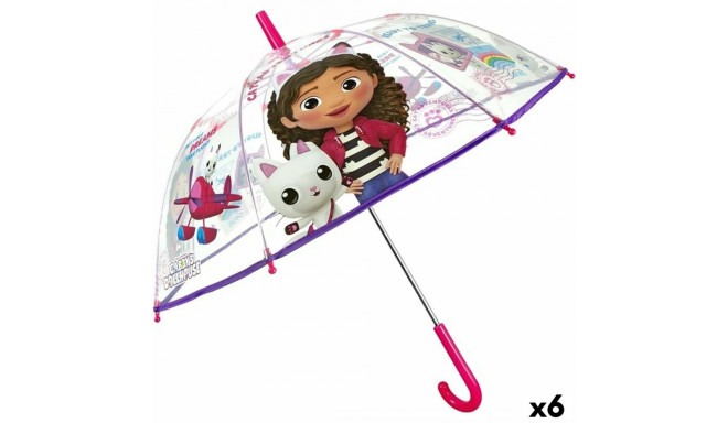 Зонт Gabby's Dollhouse Разноцветный 74 cm (6 штук)