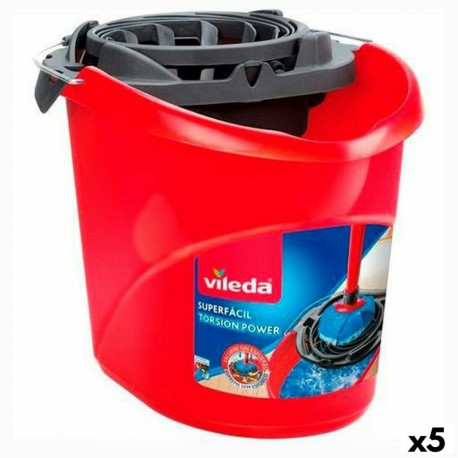 Puhastusämber Vileda Punane 10 L (5 Ühikut)
