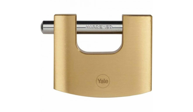 Key padlock Yale Rectangular Golden