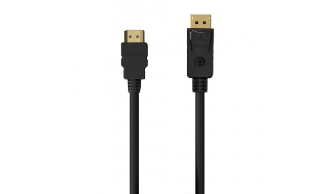 DisplayPort to HDMI Cable Aisens A125-0551 Black 1,5 m