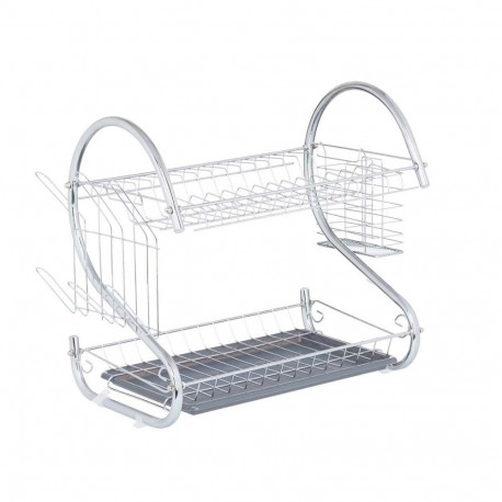 Draining Rack for Kitchen Sink Kinvara 87002 Grey 45,5 x 24,5 x 37,5 cm 41 x 26,5 x 11,5 cm