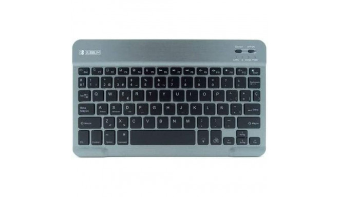 Bluetooth Keyboard with Support for Tablet Subblim SUB-KBT-SMBL31 Grey Spanish Qwerty QWERTY