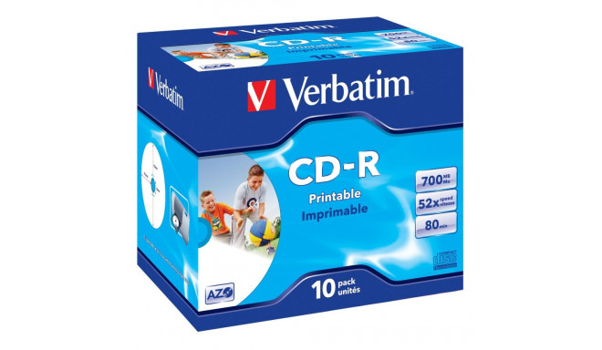 CD-R Verbatim 43325 700 MB (10 gb.)