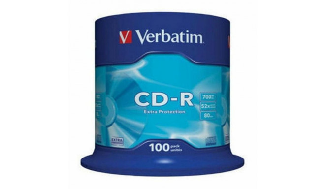 CD-R Verbatim 43411 52x 700 MB (100 Units)