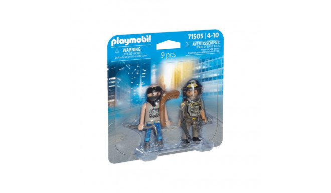 Playset Playmobil 71505 Полиция Вор 9 Предметы