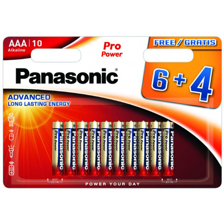 Panasonic Pro Power patarei LR03PPG/10B (6+4tk)