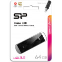 Silicon Power флешка 64GB Blaze B20 USB 3.2, черный