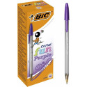 Biro pastapliiatsite komplekt Bic Cristal Fun Lilla 1,6 mm (18 Ühikut)