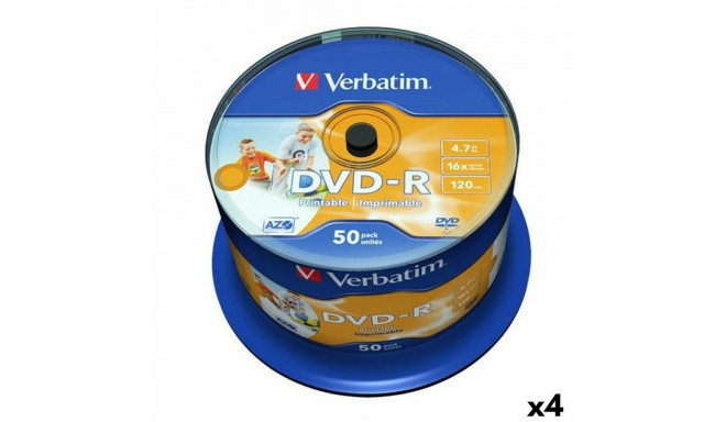 DVD-R Verbatim 4,7 GB 16x (4 Ühikut)