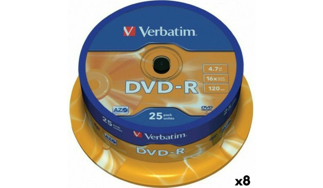DVD-R Verbatim 4,7 GB 16x (8 Units)