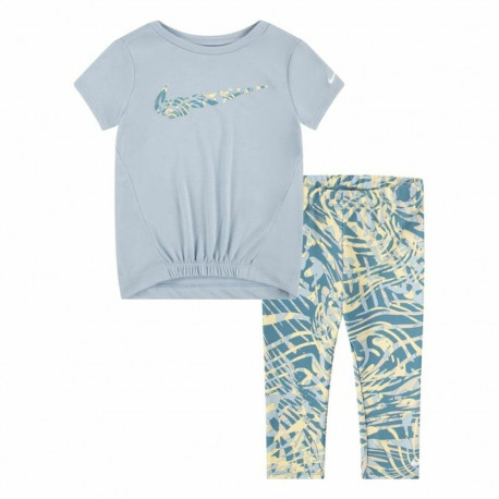 Children's Sports Outfit Nike Dri-Fit Grey Multicolour 2 Pieces - 24 Months