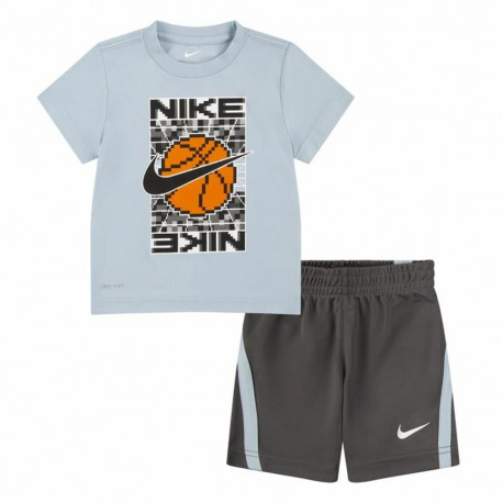 Children's Sports Outfit Nike Df Icon Grey Multicolour 2 Pieces - 24 Months