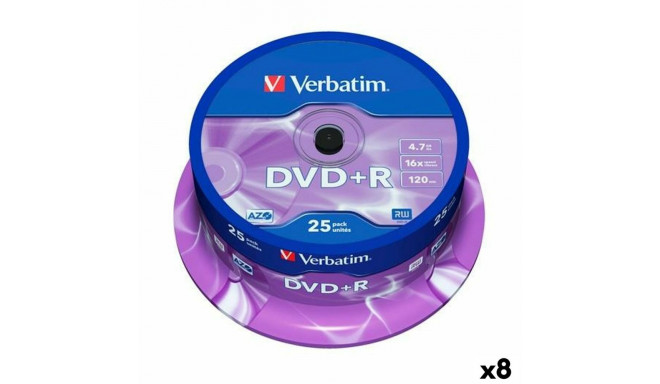 DVD+R Verbatim 4,7 GB 16x (8 Ühikut)