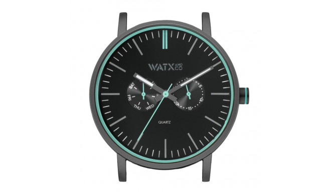 Unisex Pulkstenis Watx & Colors  WXCA2718 Melns (Ø 44 mm)