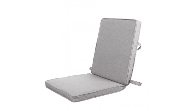 Chair cushion Grey 90 x 40 x 4 cm