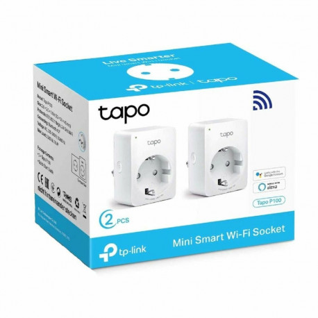 Nutipistik TP-Link P100 2900W Wi-Fi 220 V 220-240 V 13 A 10 A Valge (2 uds)