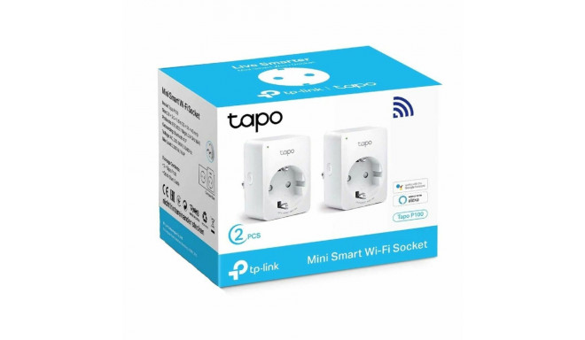 Smart Plug TP-Link P100 2900W Wi-Fi 220 V 220-240 V 13 A 10 A White (2 uds)
