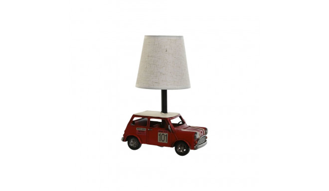 Desk lamp Home ESPRIT White Red Linen Metal 20 x 14 x 27 cm