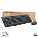 Klaviatuur ja Hiir Logitech 920-012077 Grafiithall Mustvalge QWERTY