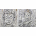 Maal DKD Home Decor 100 x 2,4 x 100 cm Buddha Idamaine (2 Ühikut)
