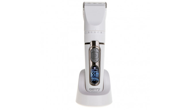 Camry | Hair Clipper with LCD Display | CR 2841 | Cordless | Number of length steps 6 | White/Brown
