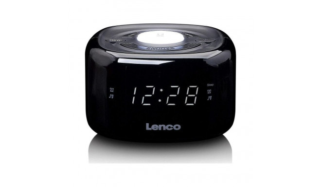 Lenco CR12BK FM clock radio with night light